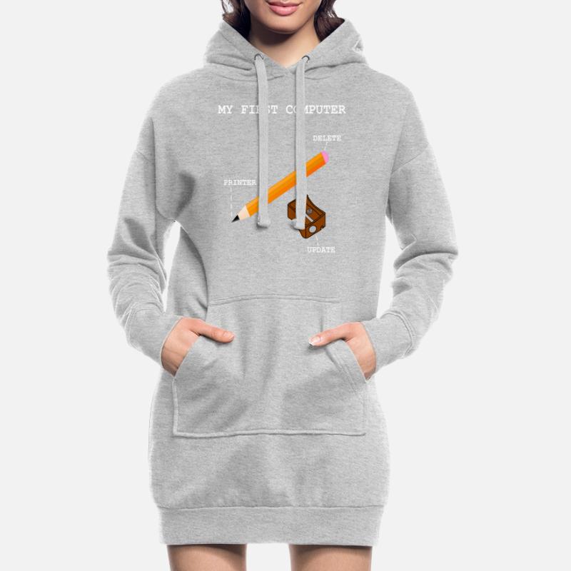 Computer PC Printer Calculator Write Hoodie Dress