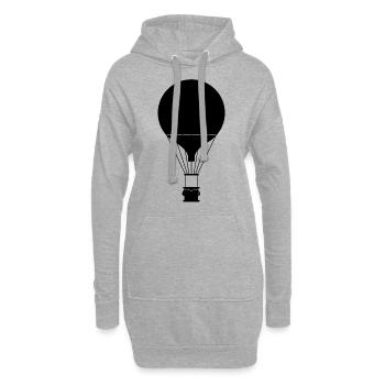 Ballon - Hoodie-Kleid - Grau meliert - Vorne