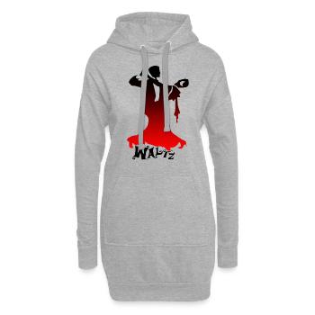 Wiener Walzer tanzen - Hoodie-Kleid - Grau meliert - Vorne