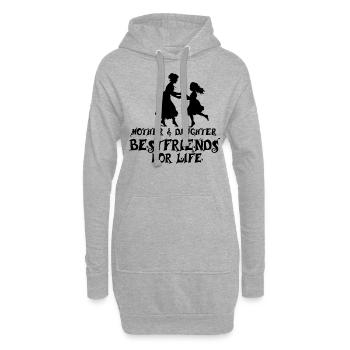 Mutter Tochter - Hoodie-Kleid - Grau meliert - Vorne