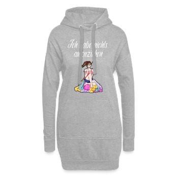 Nichts anzuziehen Freundin Shoppen Einkaufen Kleid - Hoodie-Kleid - Grau meliert - Vorne