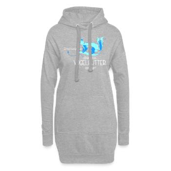 Squirrel squirrel - Hoodie Dress - heather grey - Front