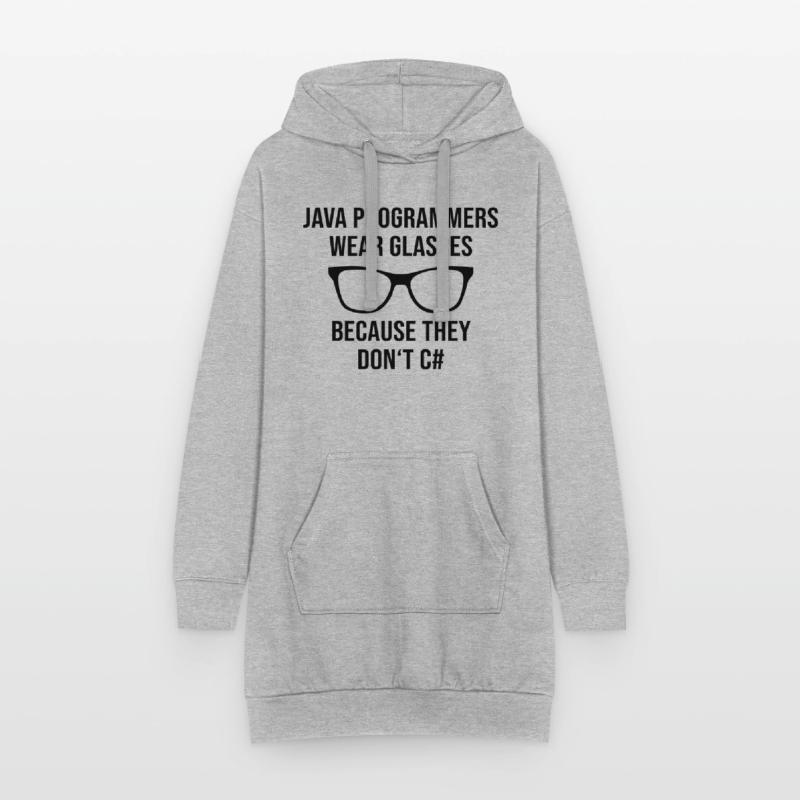 Programmer Java Entwickler Brille Hoodie-Kleid