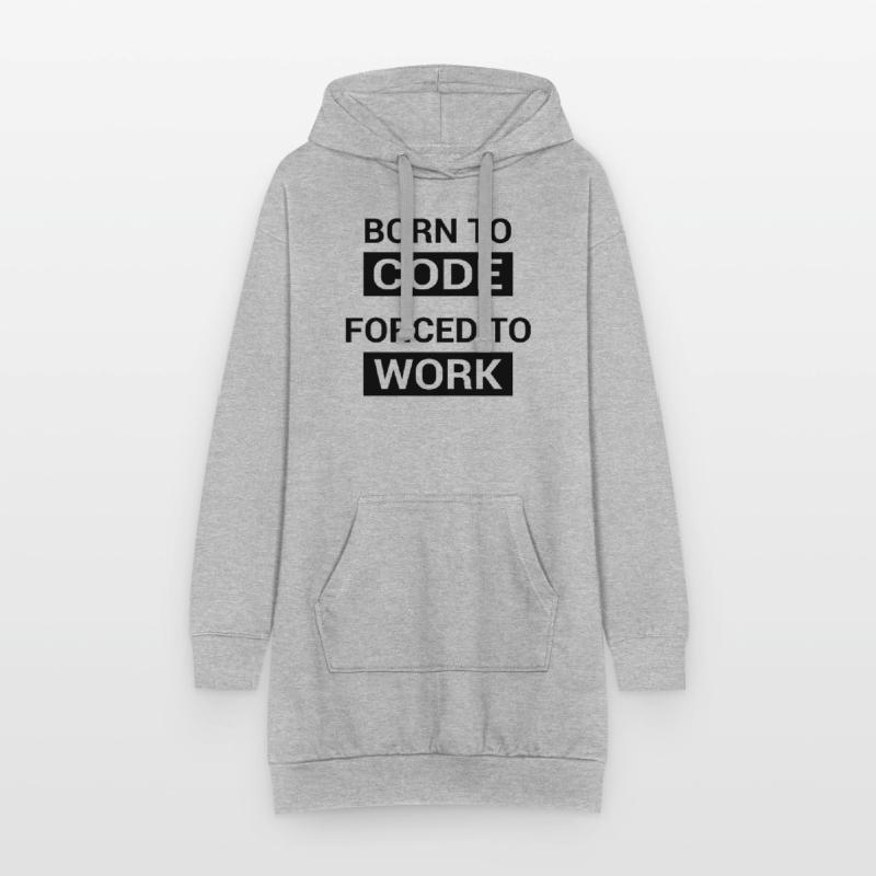Programmeur né pour coder Sweat-shirt à capuche long Femme