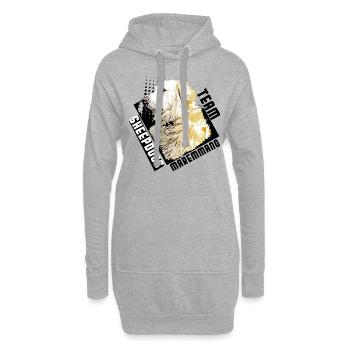 Team Maremmano Sheepdog Pastore Abruzzese Chien - Sweat-shirt à capuche long Femme - gris chiné - Devant