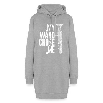 Clarinet - Hoodie-Kleid - Grau meliert - Vorne