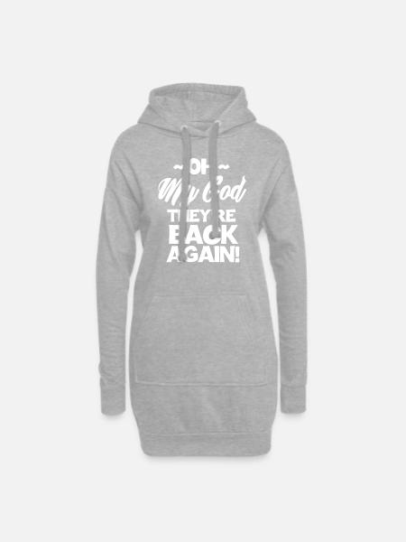 Backstreet Boygroup 90er Boys Boyband Geschenk - Hoodie-Kleid - Grau meliert