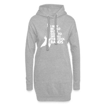 Band Rock Heavy Metal Konzert Gitarre Geschenk - Hoodie-Kleid - Grau meliert - Vorne