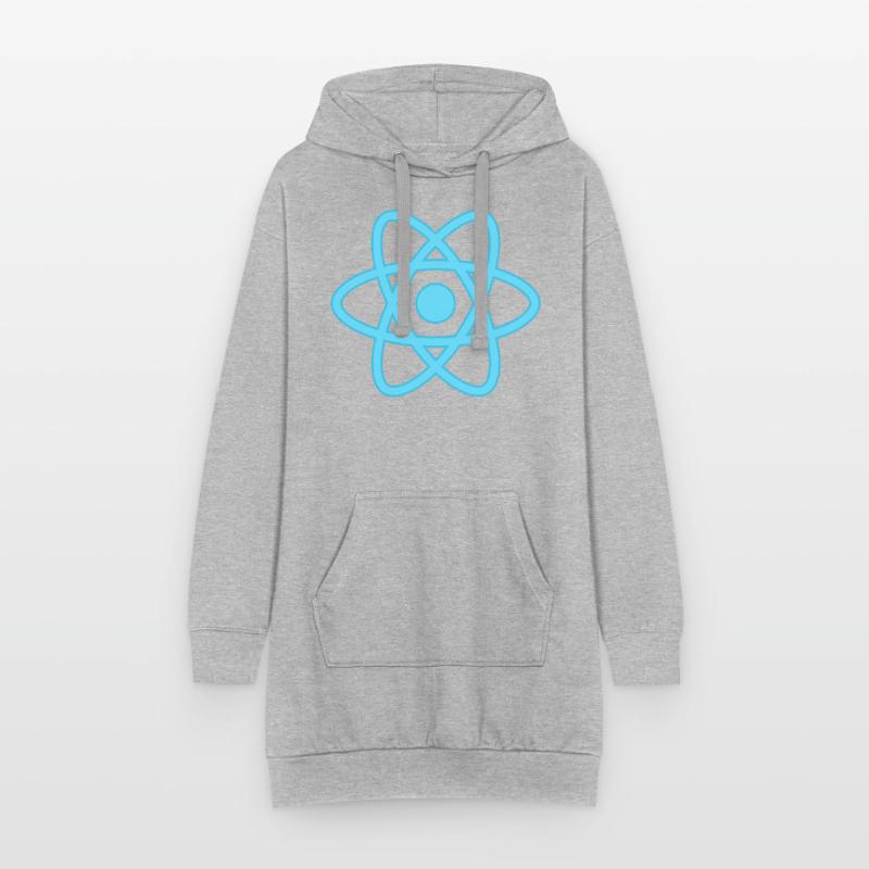 React logo for programmers and developers Hoodie Dress