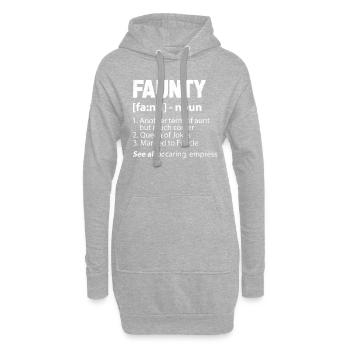 aunt - Hoodie Dress - heather grey - Front