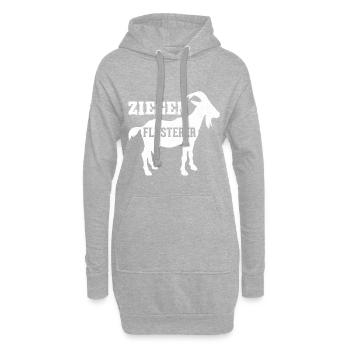 Ziegen Flüsterer - Hoodie-Kleid - Grau meliert - Vorne