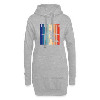 Ultimate Frisbee - Hoodie-Kleid - Grau meliert - Vorne
