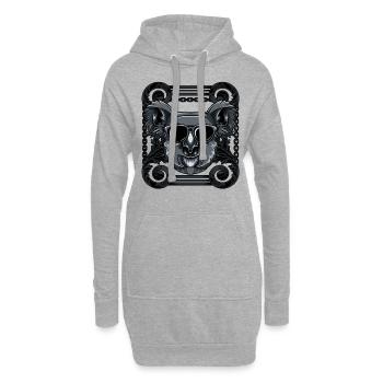 Koala - Hoodie-Kleid - Grau meliert - Vorne