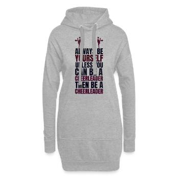 Cheerleading Geschenk Cheerleader - Hoodie-Kleid - Grau meliert - Vorne
