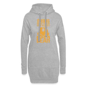 D20 Druids Rollenspiel Bär Gaming Geschenk - Hoodie-Kleid - Grau meliert - Vorne
