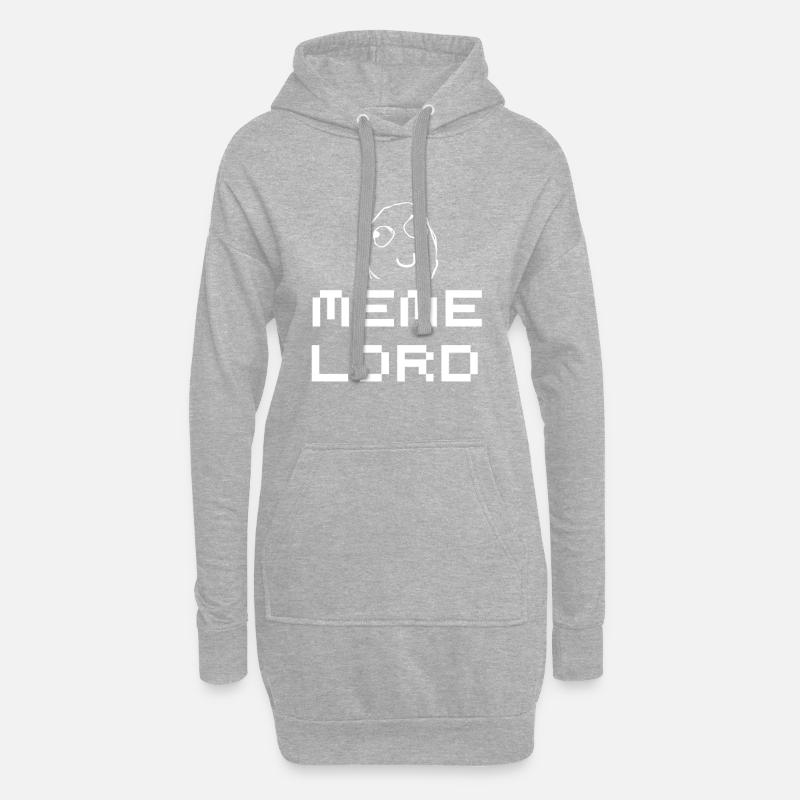 Meme Lord Nerd Programmier Tshirt Memes - Hoodie-Kleid - Grau meliert