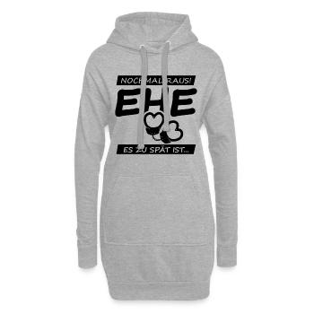 Team Bräutigam Junggesellenabschied T-Shirt Idee - Hoodie-Kleid - Grau meliert - Vorne