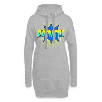 Fasnet! Comic Splash - Hoodie-Kleid - Grau meliert - Vorne