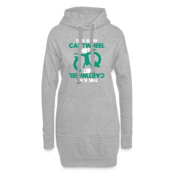 Gymnaste Turner Gymnastique Gymnaste Cadeau de Gymnastique - Sweat-shirt à capuche long Femme - gris chiné - Devant