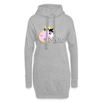 Vache Muh vache vache bovins agriculteur agriculteur cadeau - Sweat-shirt à capuche long Femme - gris chiné - Devant