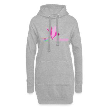 Uni Corn - Cadeau Licorne Licorne Licorne - Sweat-shirt à capuche long Femme - gris chiné - Devant