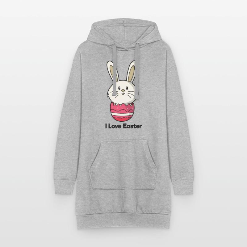 I Love Easter Easter Easter Easter Hoodie Dress