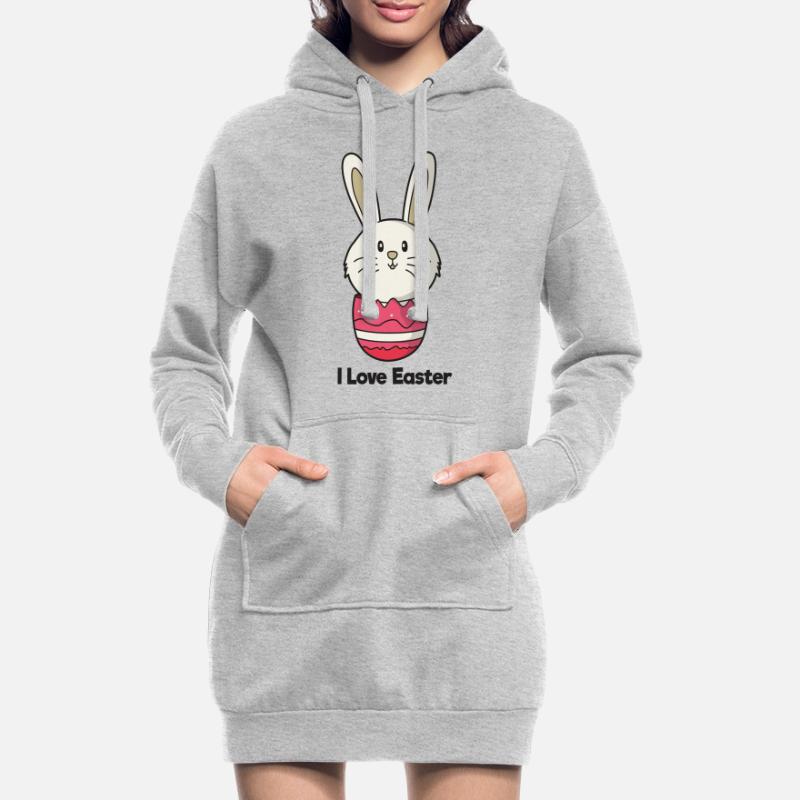 I Love Easter Easter Easter Easter Hoodie Dress