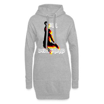 Basketball Team Deutschland - Hoodie-Kleid - Grau meliert - Vorne