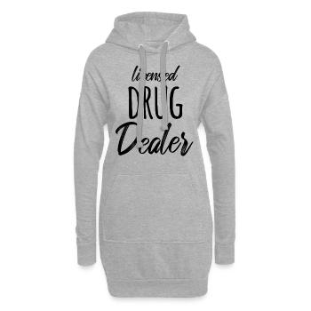 Apotheke Apotheker Apothekerin - Hoodie-Kleid - Grau meliert - Vorne