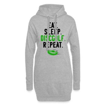 Discgolf - Hoodie-Kleid - Grau meliert - Vorne