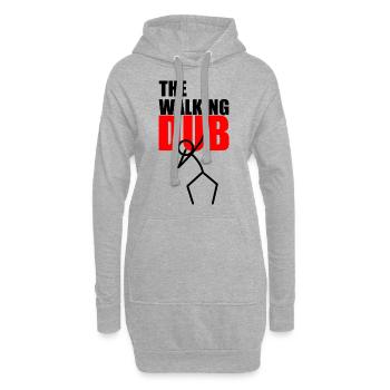 La marche DUB - Sweat-shirt à capuche long Femme - gris chiné - Devant