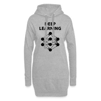 Science des réseaux neuronaux d’apprentissage profond - Sweat-shirt à capuche long Femme - gris chiné - Devant