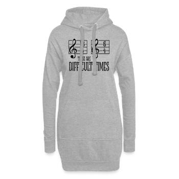 Musik Orchester Sarkasmus Dirigent Chor Geschenk - Hoodie-Kleid - Grau meliert - Vorne