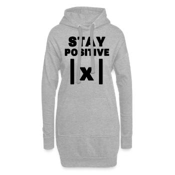 Math dit - Sweat-shirt à capuche long Femme - gris chiné - Devant