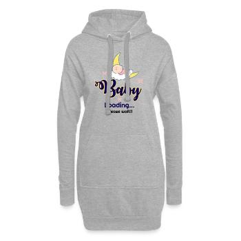Baby loading - Hoodie Dress - heather grey - Front