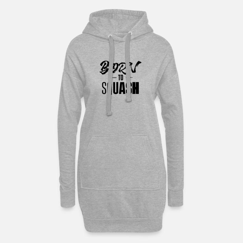 Squash Squash Squash Squash - Sweat-shirt à capuche long Femme - gris chiné