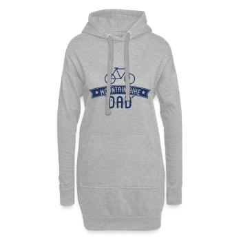 Bergfahrrad Mountainbike MTB Mountainbiker Fahrrad - Hoodie-Kleid - Grau meliert - Vorne