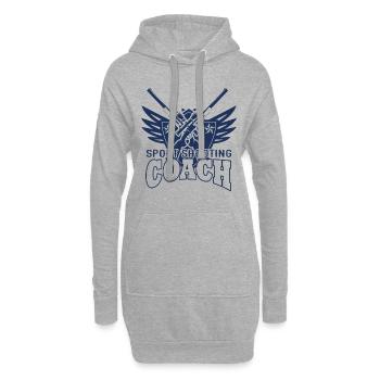 Tireur sportif Tir Sports Shooting Fusil - Sweat-shirt à capuche long Femme - gris chiné - Devant