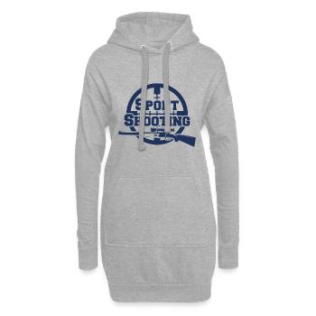 Tir sportif à la carabine Tir sportif Tir tir - Sweat-shirt à capuche long Femme - gris chiné - Devant