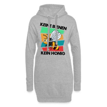 KEINE BIENEN, KEIN HONIG - Hoodie-Kleid - Grau meliert - Vorne
