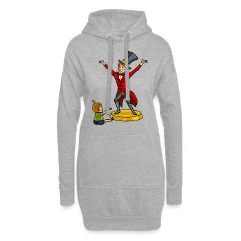 Ringmaster Zirkus Zirkusdirektor Papa Geschenk - Hoodie-Kleid - Grau meliert - Vorne