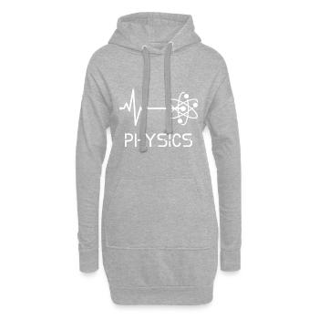 Physik herzschlag Physiker - Hoodie-Kleid - Grau meliert - Vorne