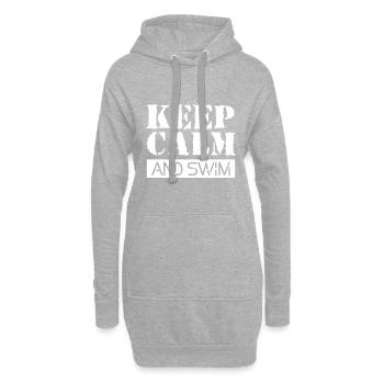 Schwimmen Schwimmer - Hoodie-Kleid - Grau meliert - Vorne