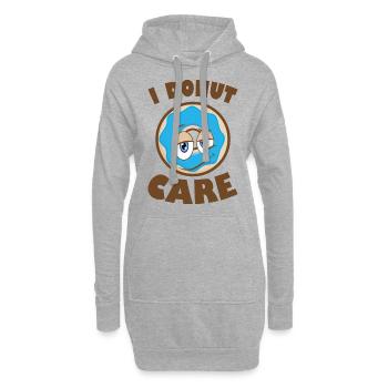 i Donut Care - Hoodie-Kleid - Grau meliert - Vorne