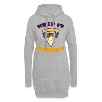 Keep it Cheezy - Hoodie Dress - heather grey - Front