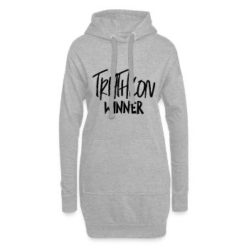 Triathlon Triathlon Triathlon Triathlon - Hoodie-Kleid - Grau meliert - Vorne