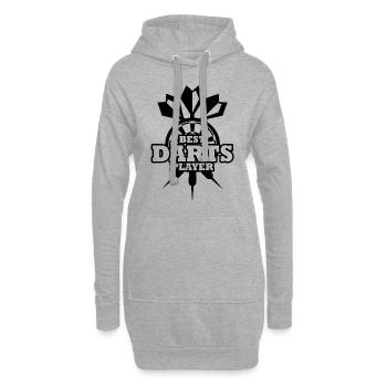 Fléchettes Fléchettes Fléchettes Fléchettes - Sweat-shirt à capuche long Femme - gris chiné - Devant