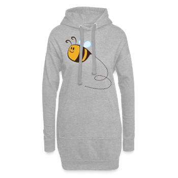 Bienchen - Hoodie-Kleid - Grau meliert - Vorne
