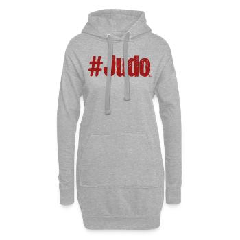 #Judo - Hoodie-Kleid - Grau meliert - Vorne