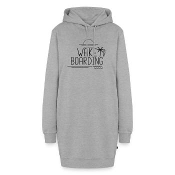 Wakeboarder - Hoodie-Kleid - Grau meliert - Vorne